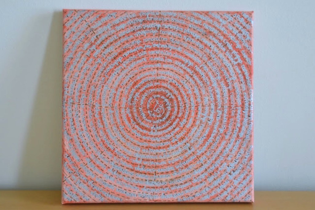 Mandala with 108 Names of Swami&nbsp;Chinmayananda