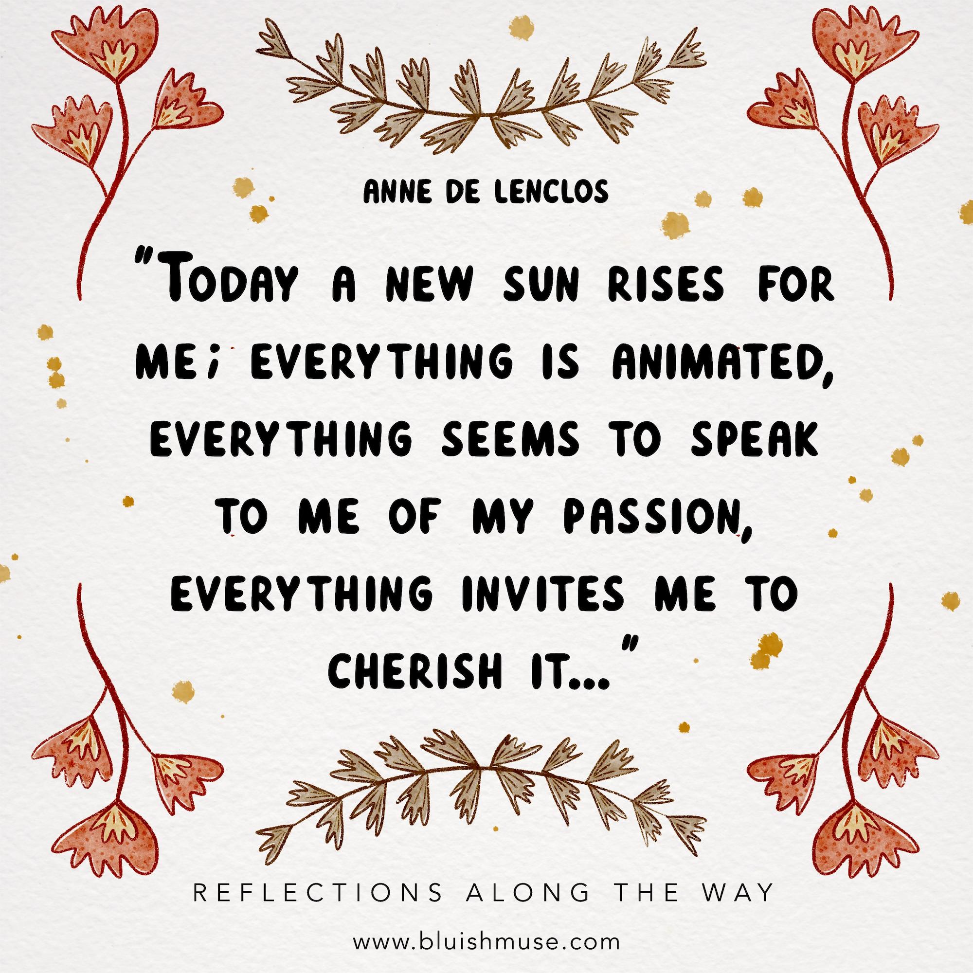 Today a new sun rises for me…