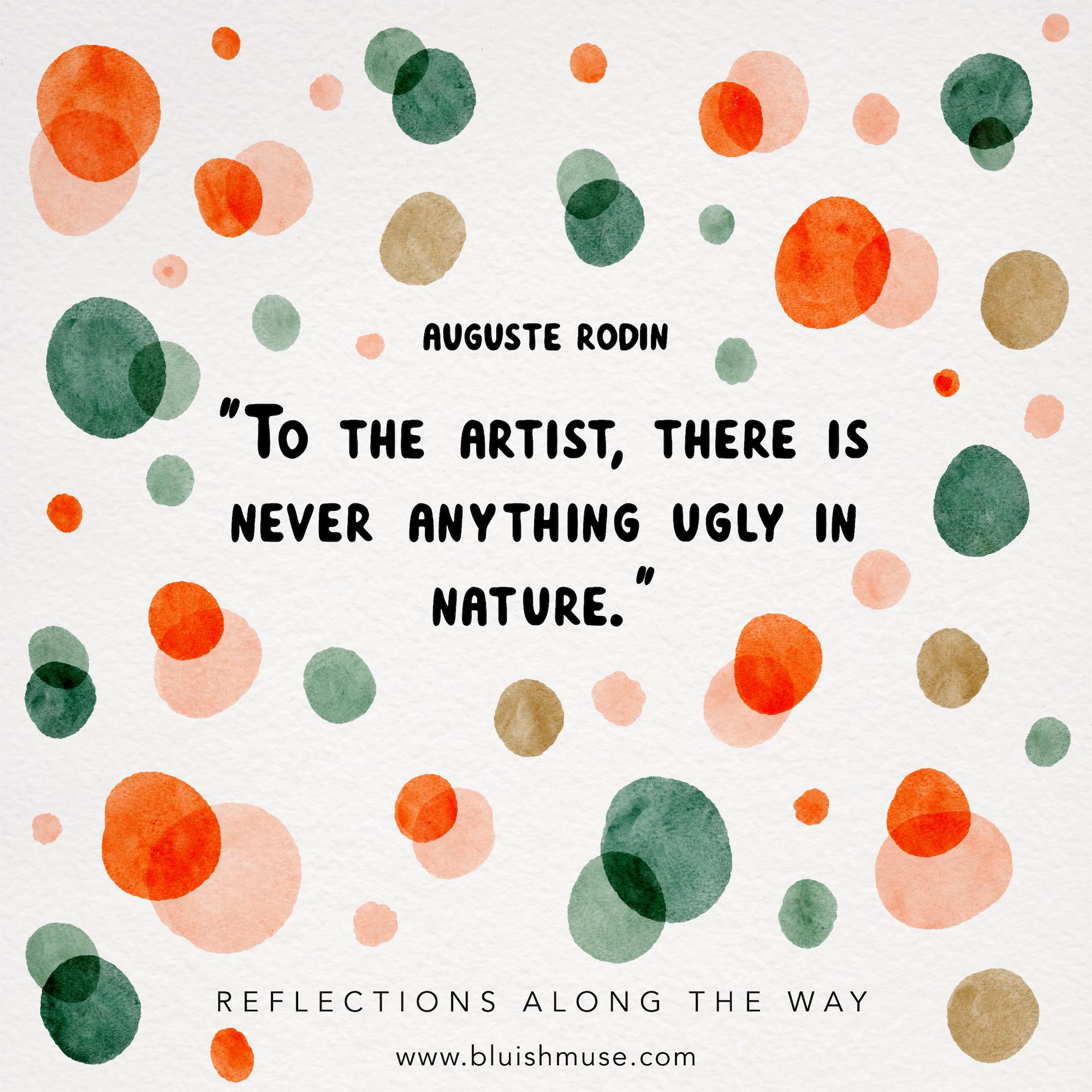 To the artist, there is never…