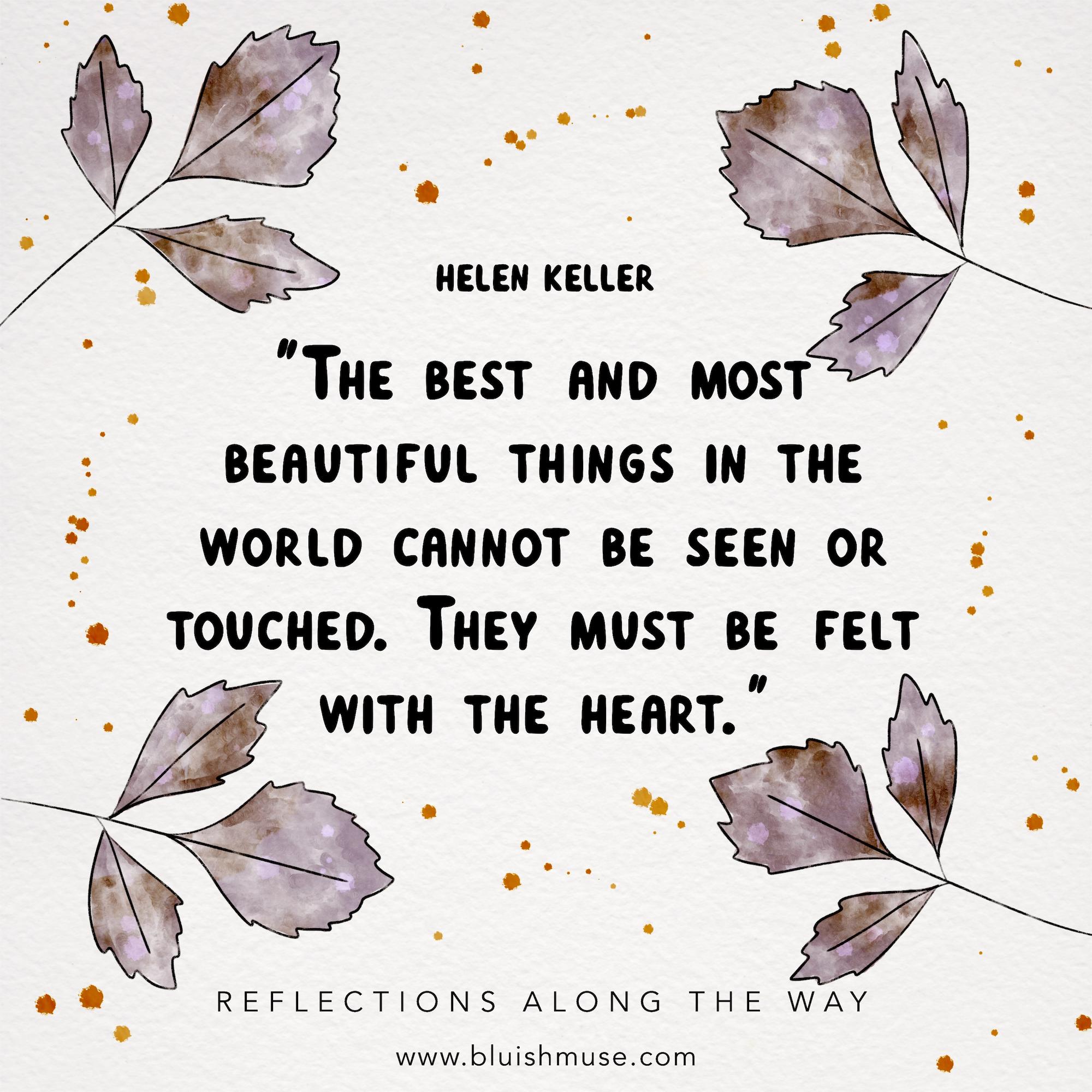 The best and most beautiful things…
