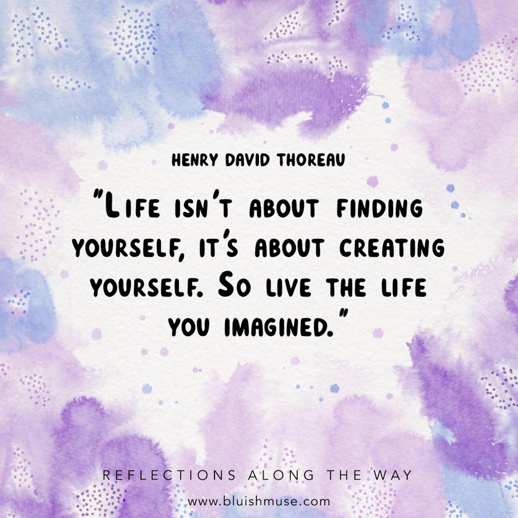 Life isn’t about finding&nbsp;yourself…