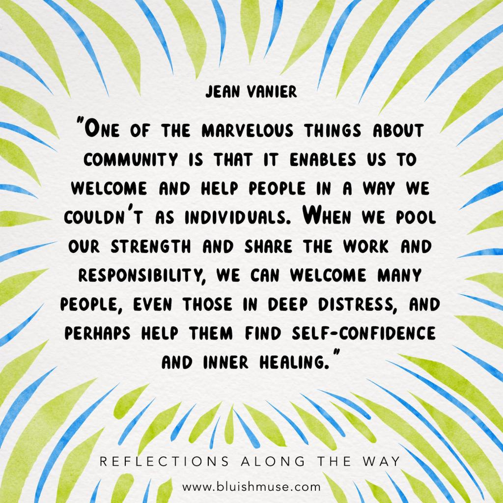 One of the marvelous things about community…