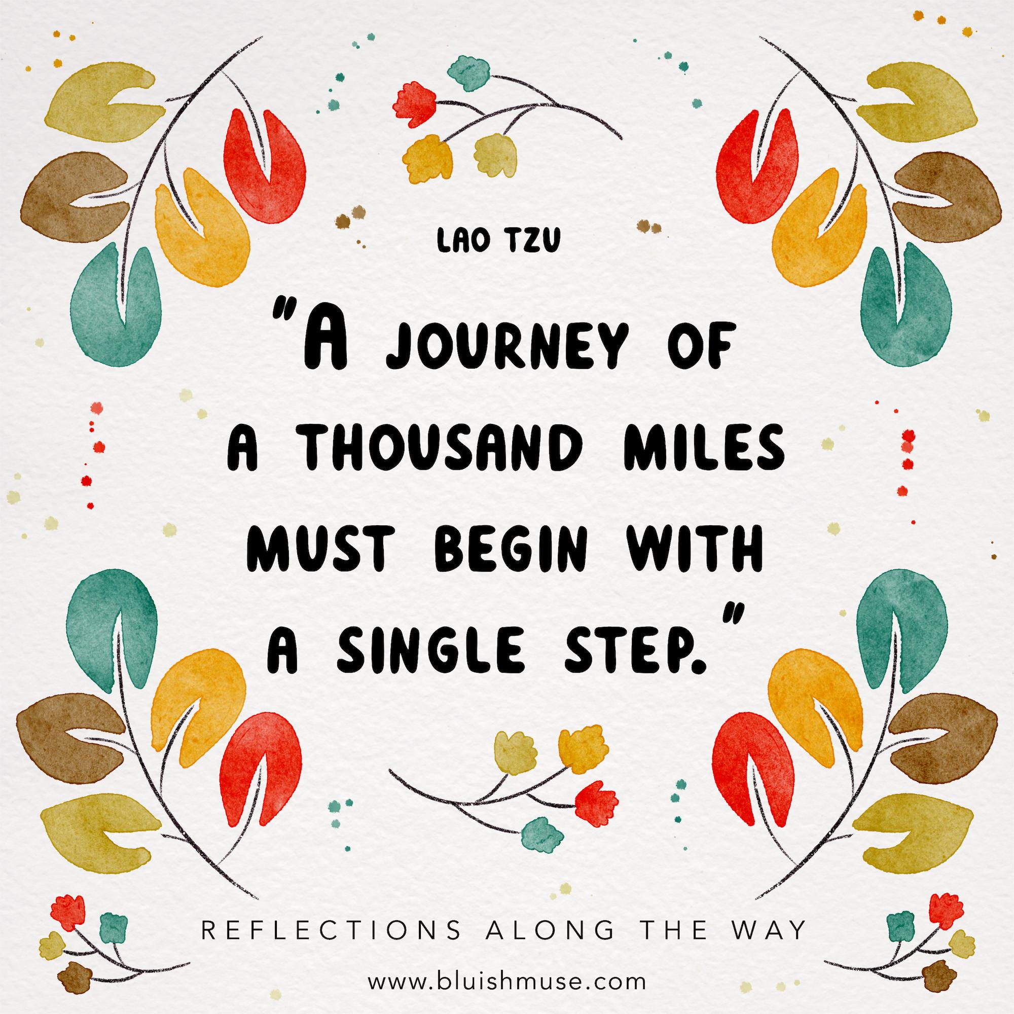 A journey of a thousand miles…