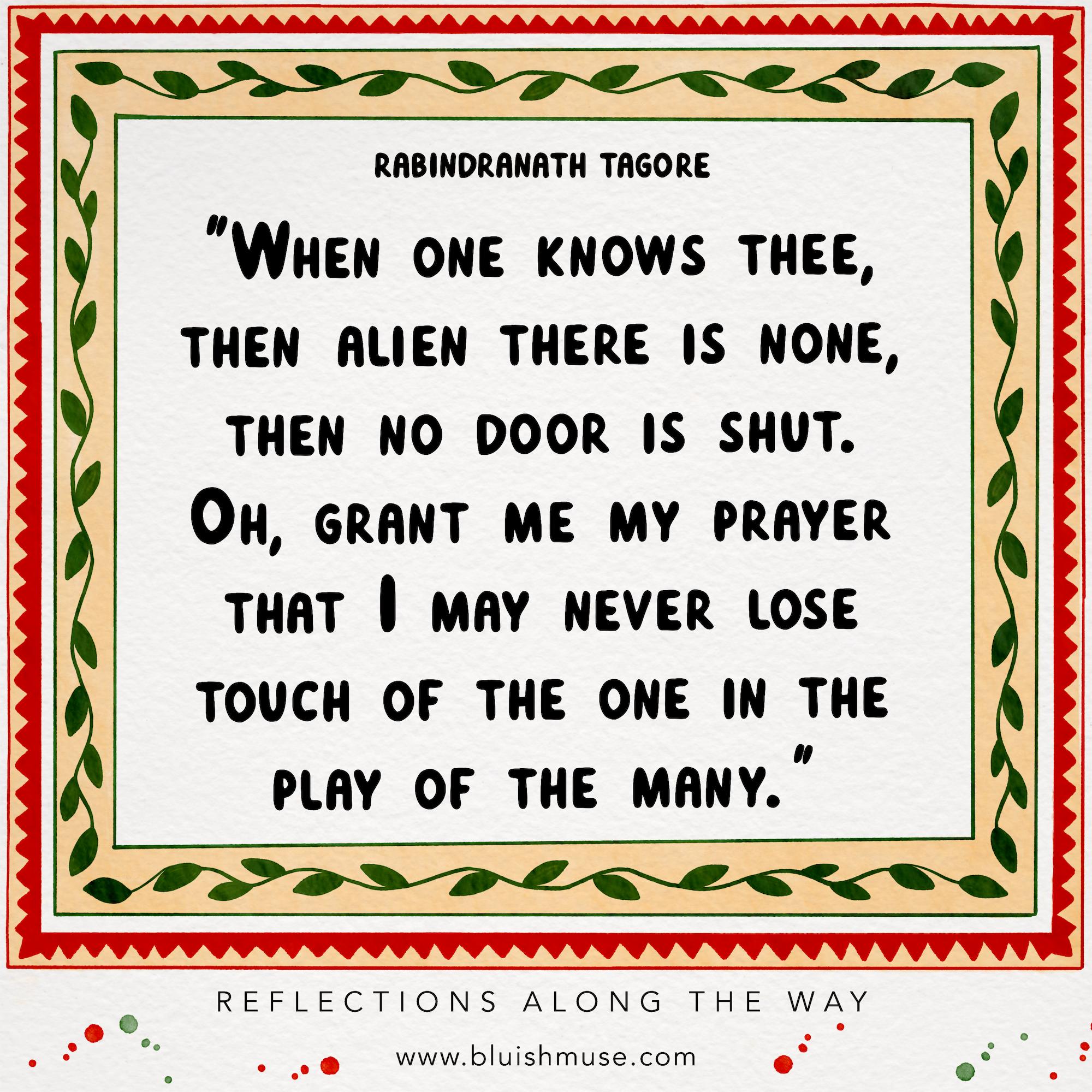 When one knows thee…