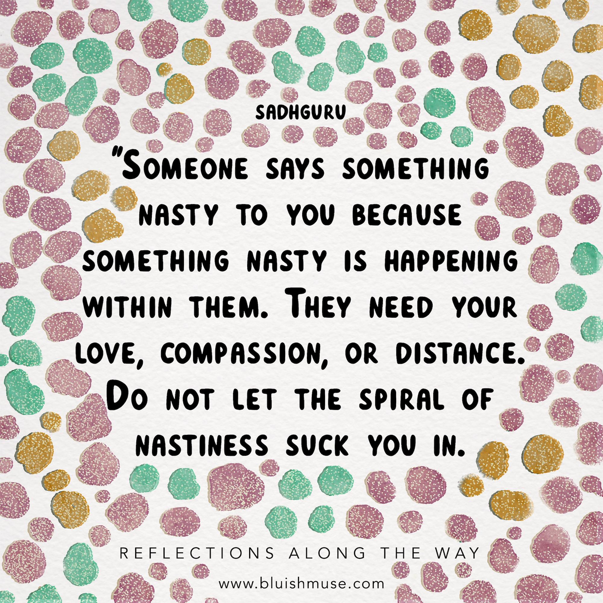 Someone says something nasty…