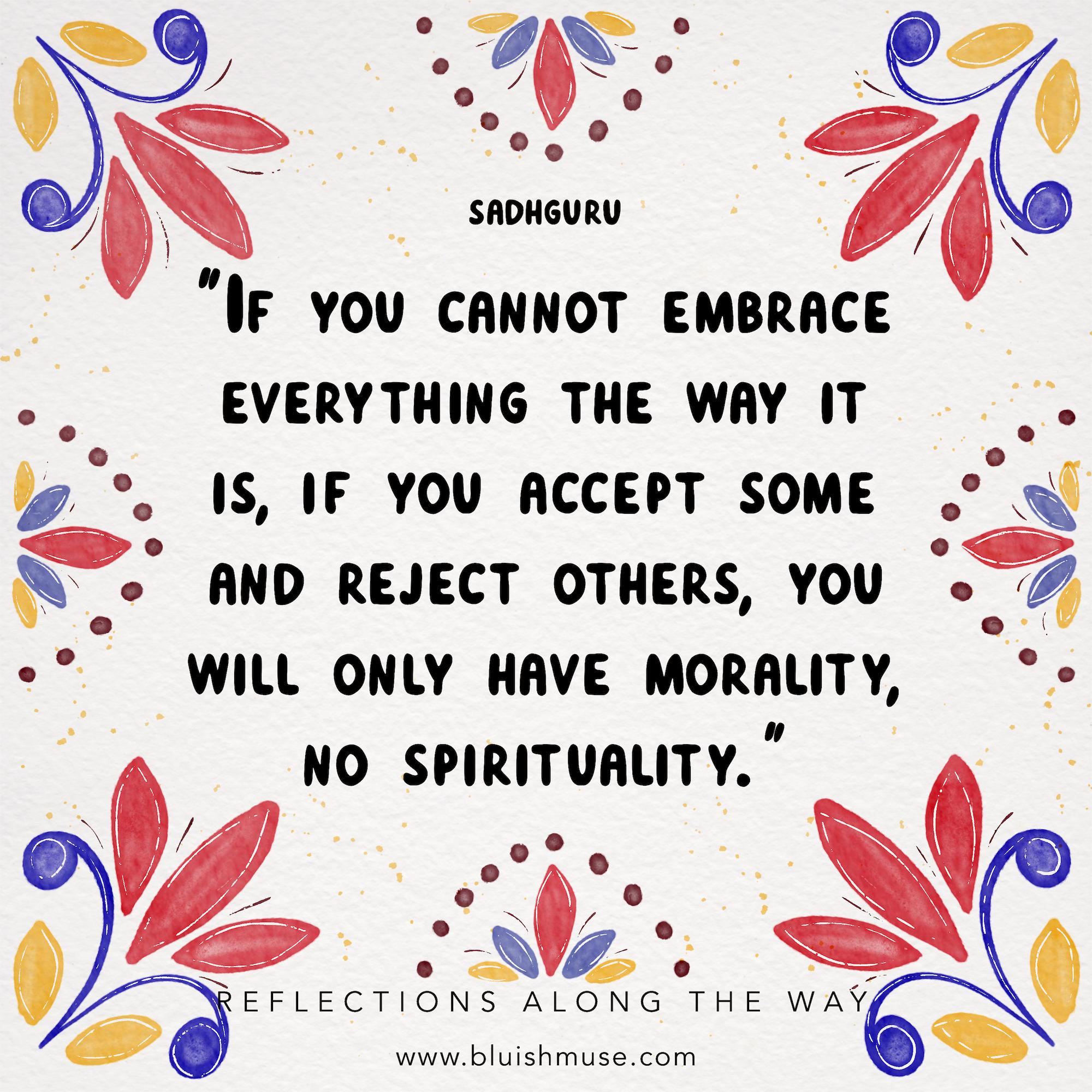 If you cannot embrace everything…