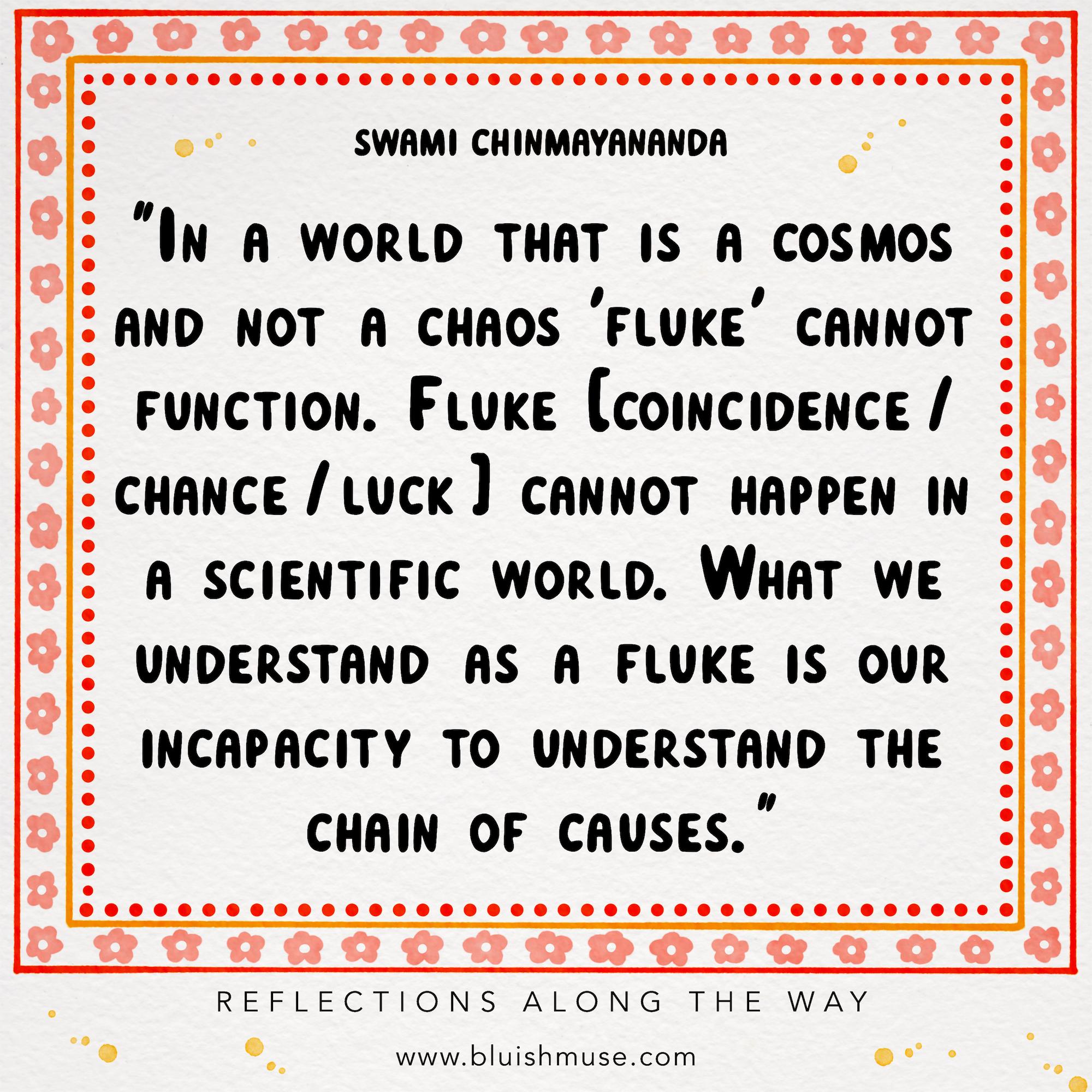 In a world that is a cosmos…