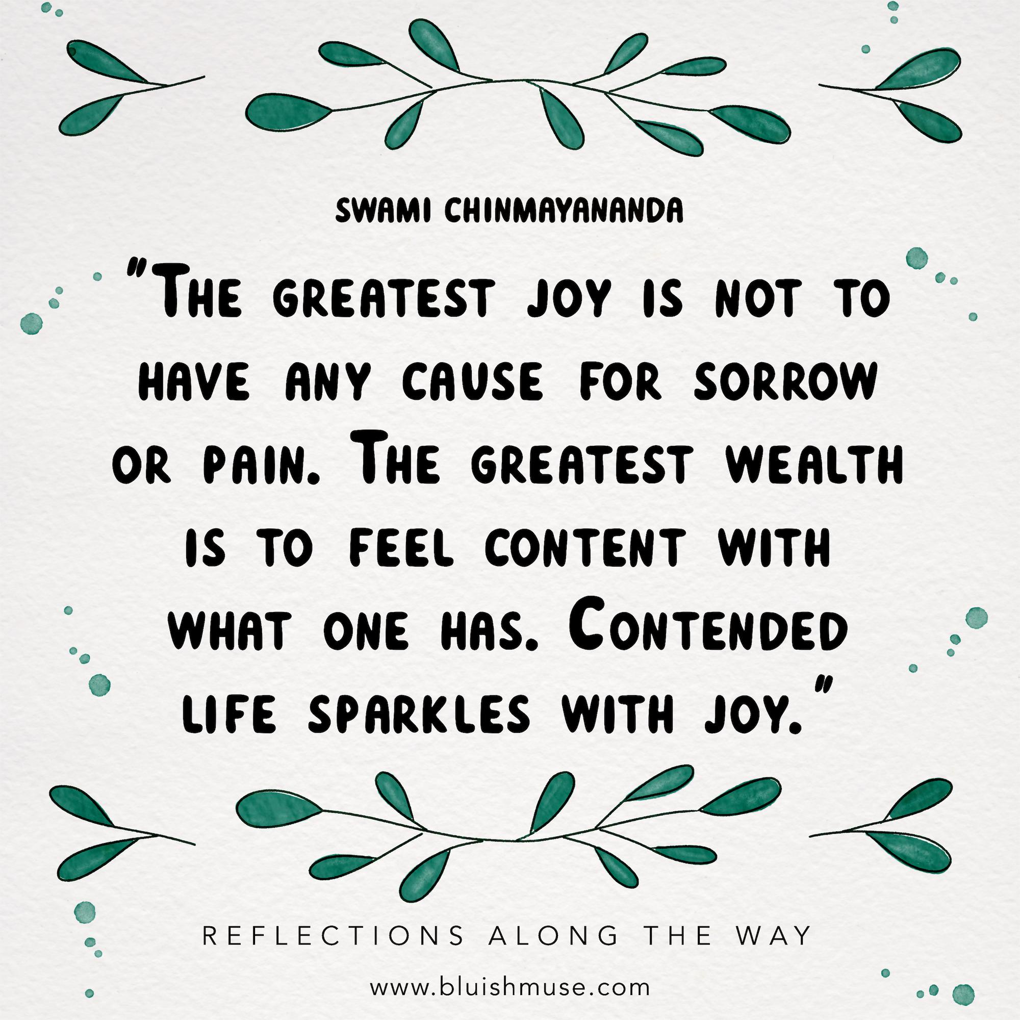 The greatest joy is not to…