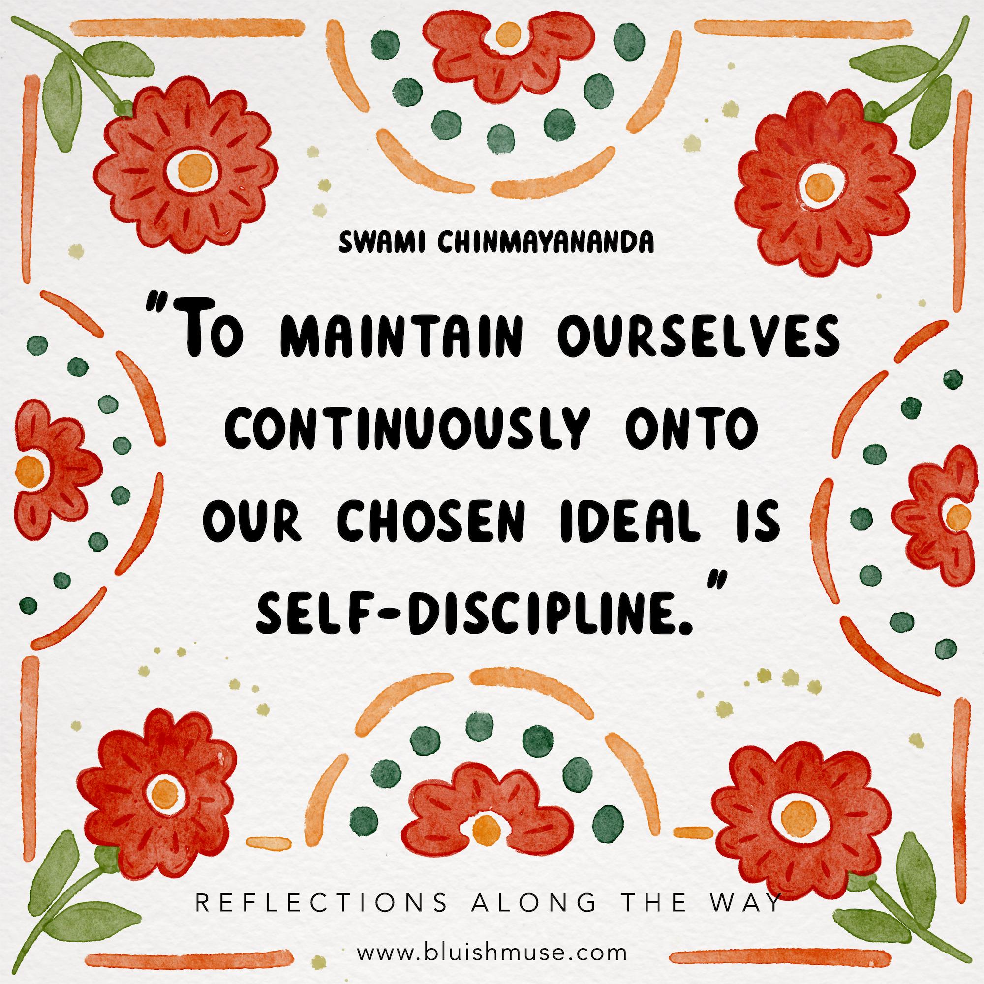 To maintain ourselves continuously…