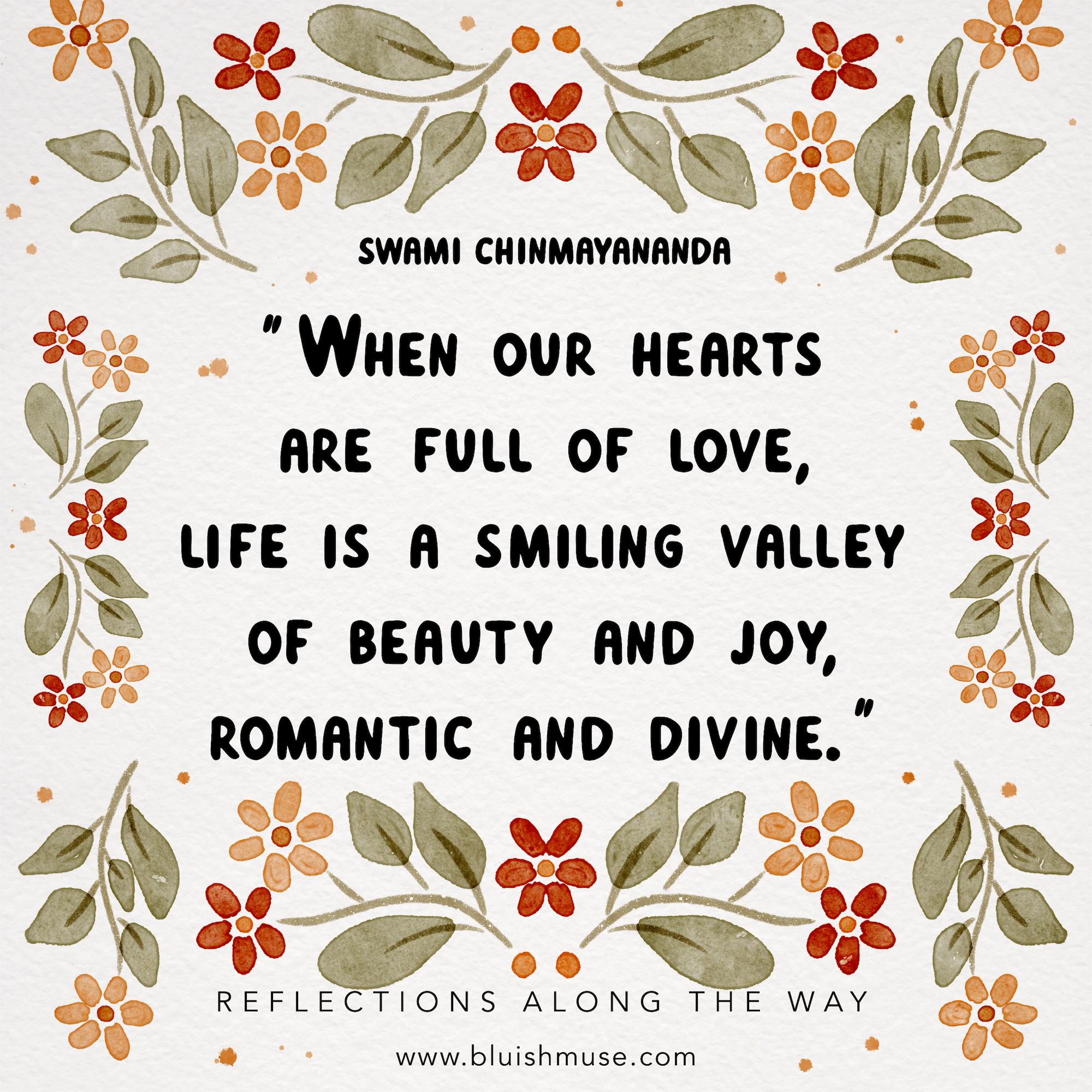 When our hearts are full of love…