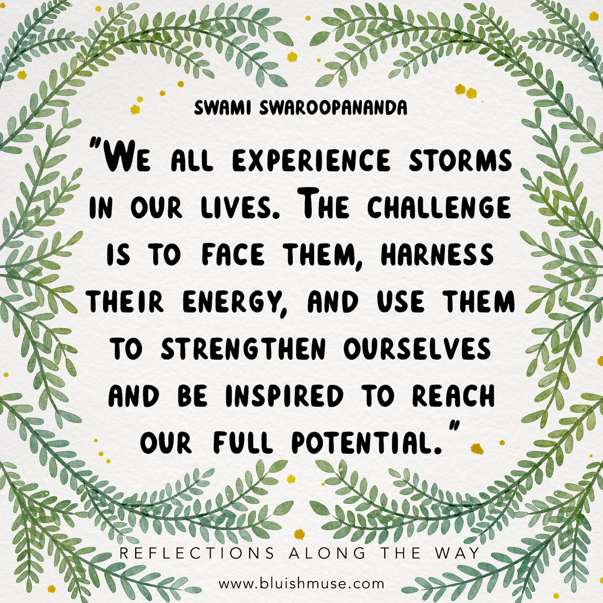We all experience storms in…