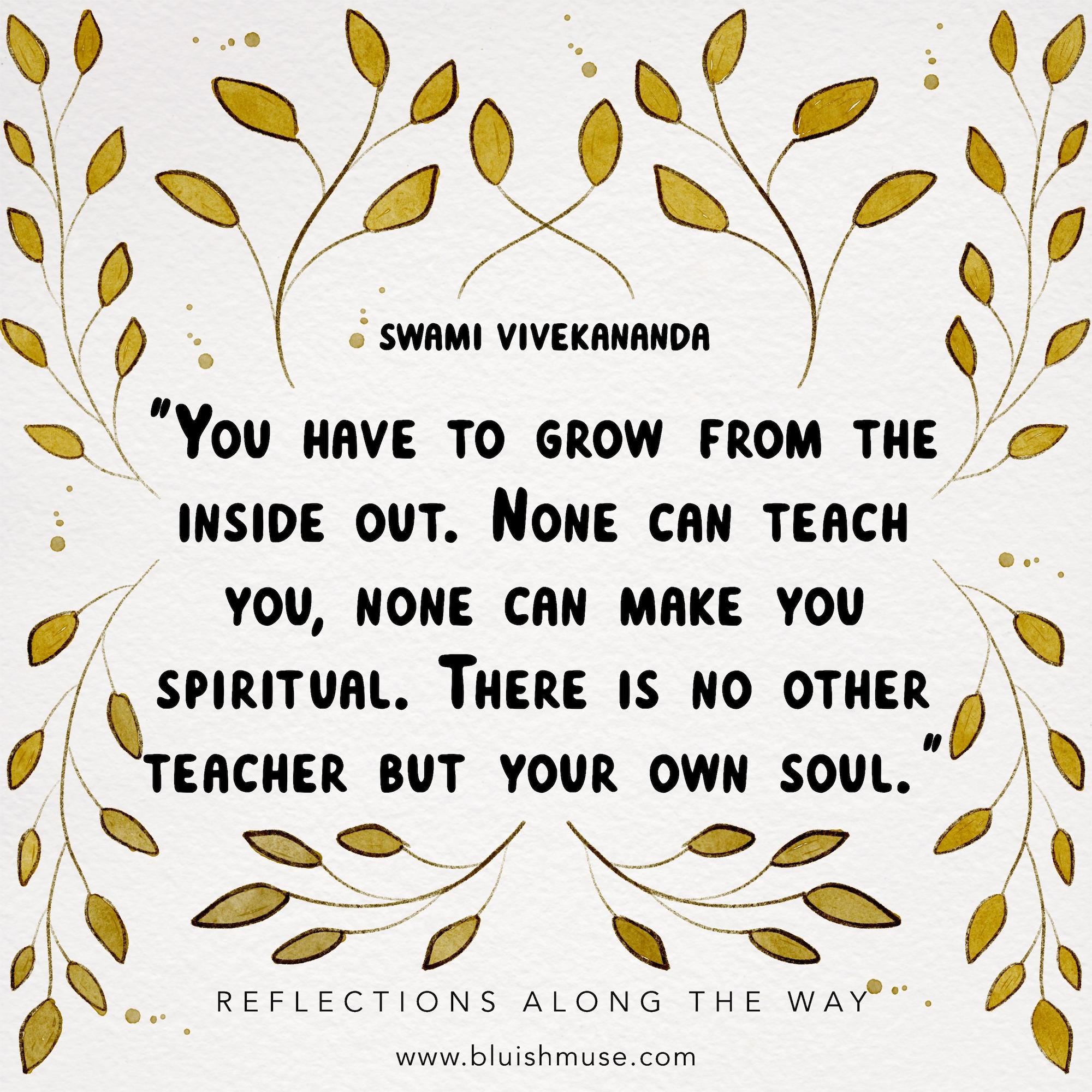 You have to grow from…