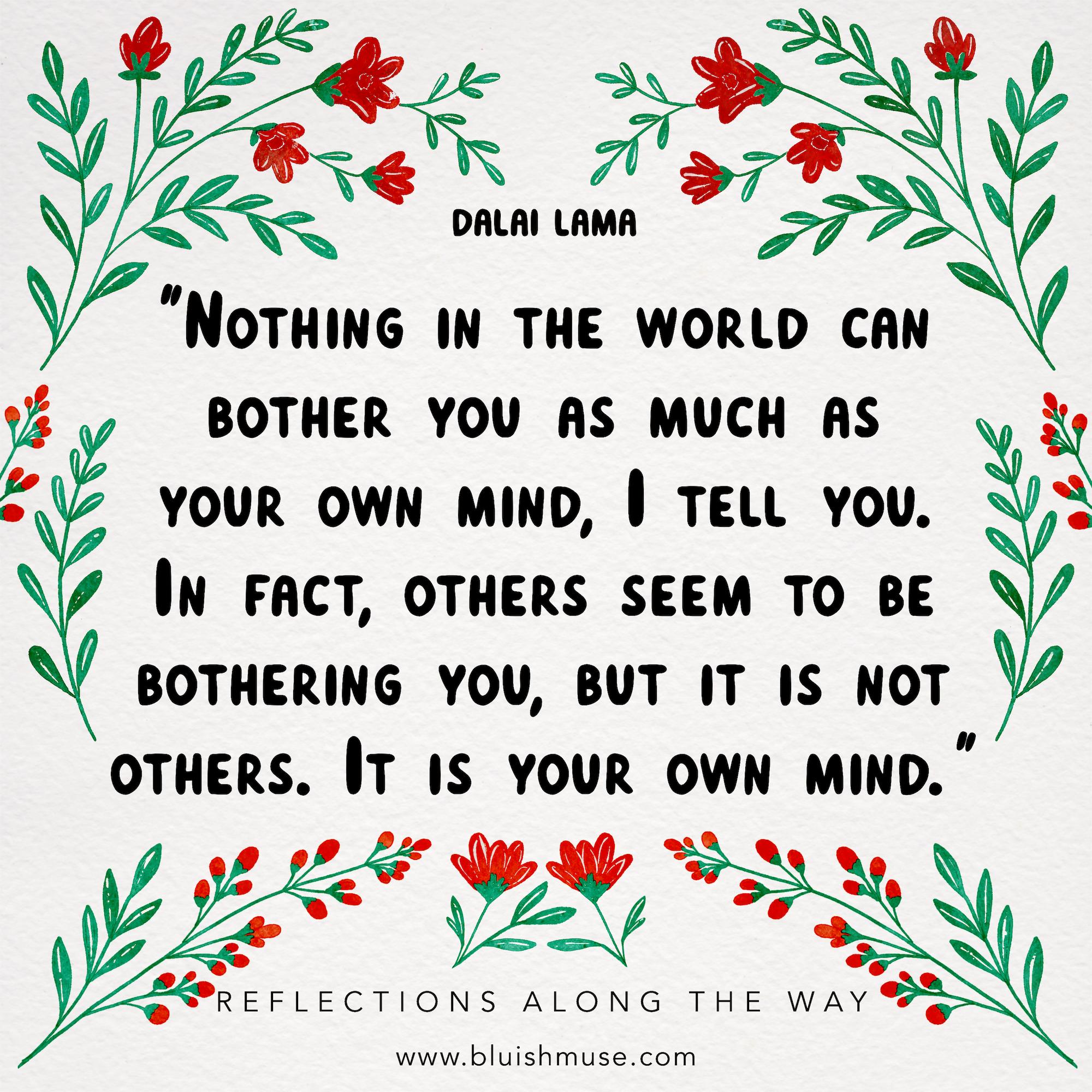 Nothing in the world can bother you…