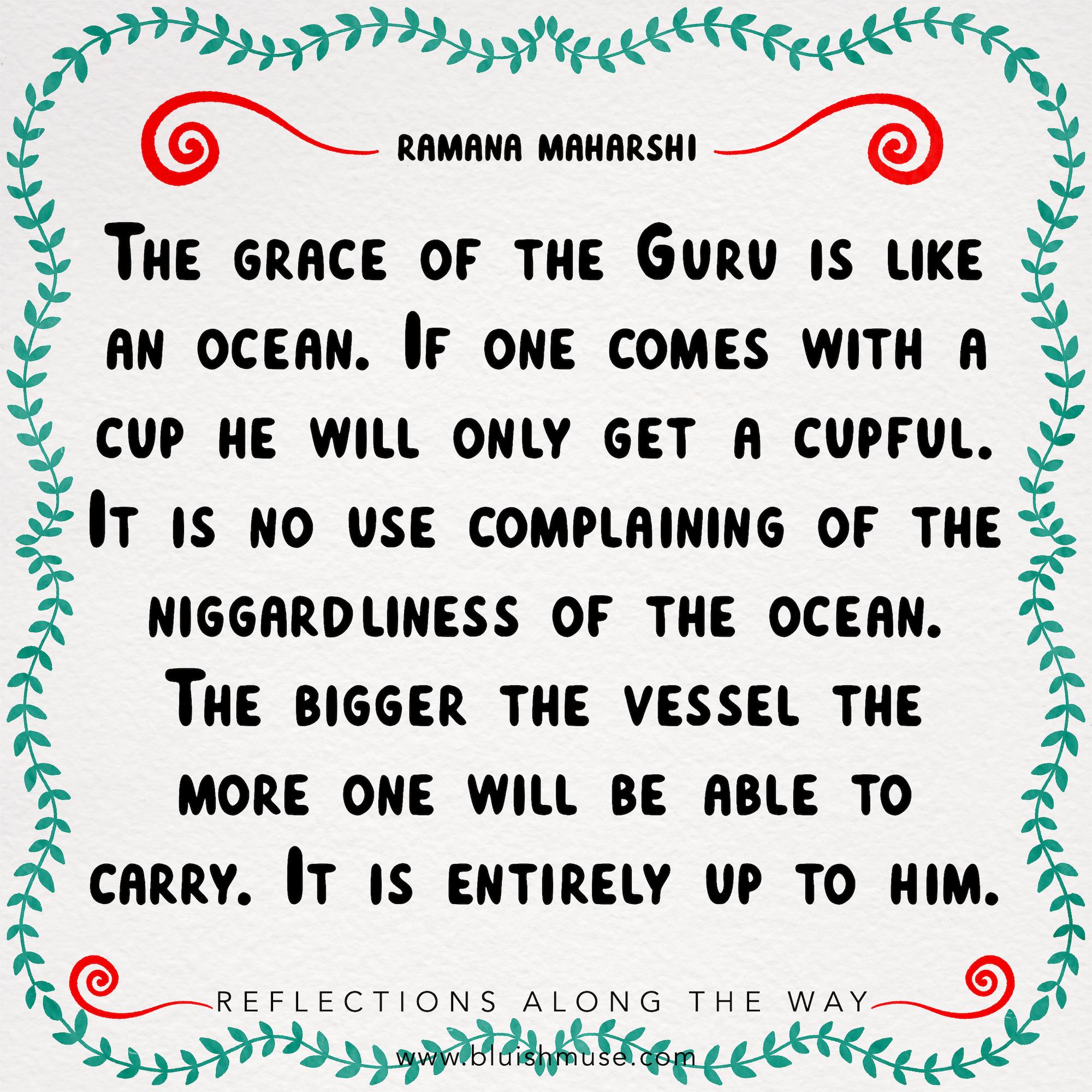 The grace of the Guru is like an ocean…