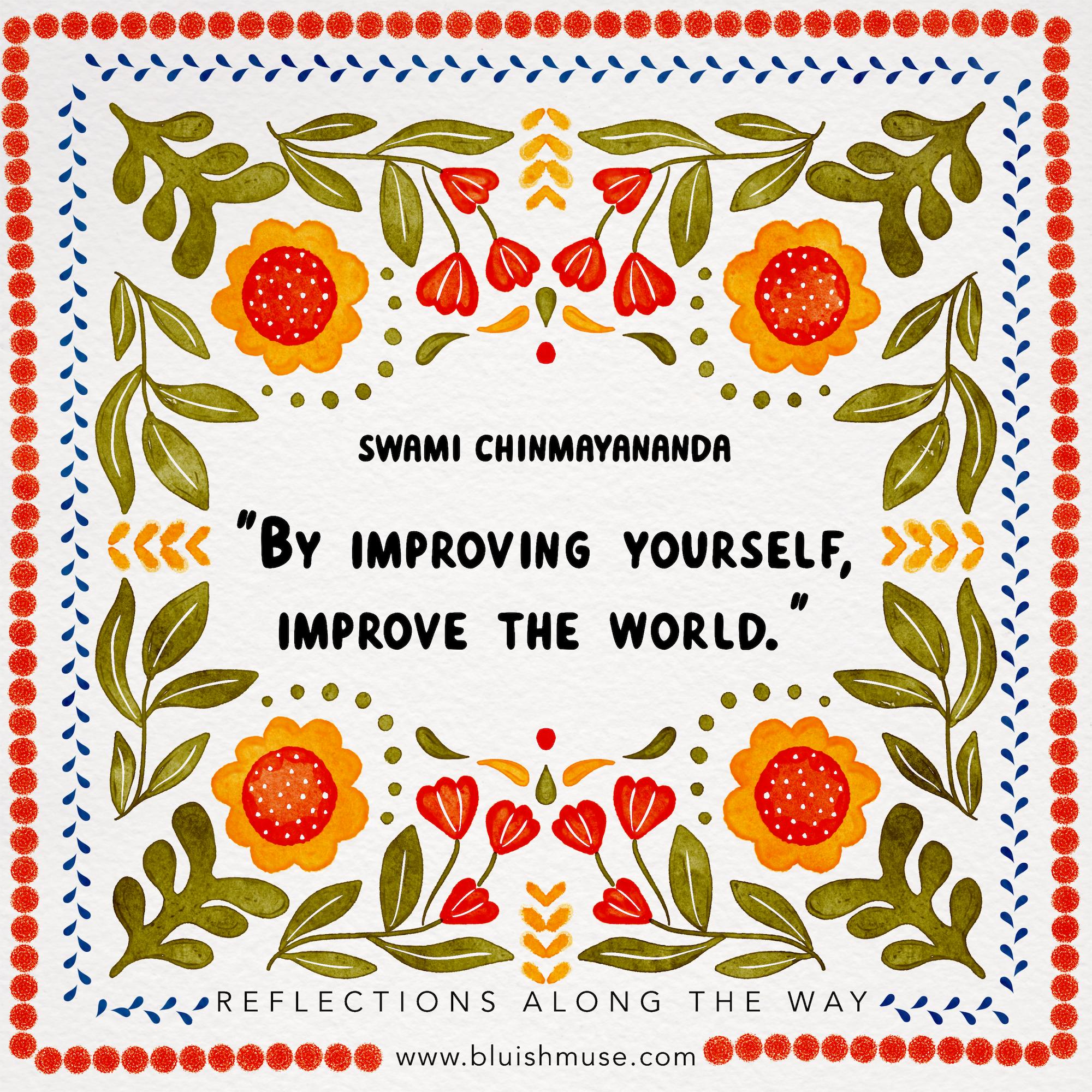 By improving yourself…