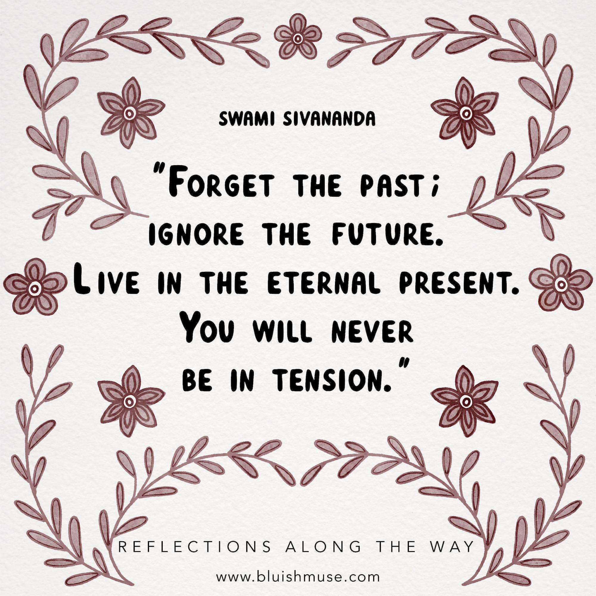 Forget the past…