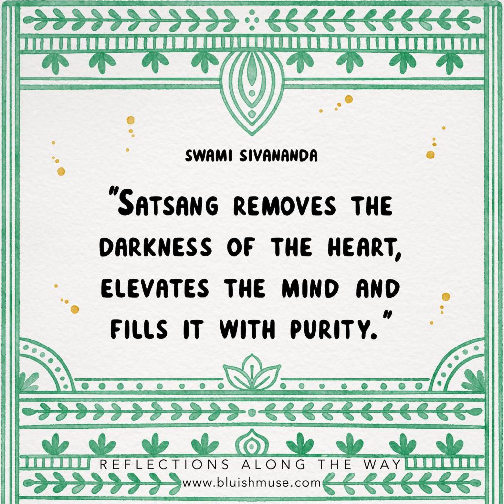 Satsang removes the darkness of the&nbsp;heart…